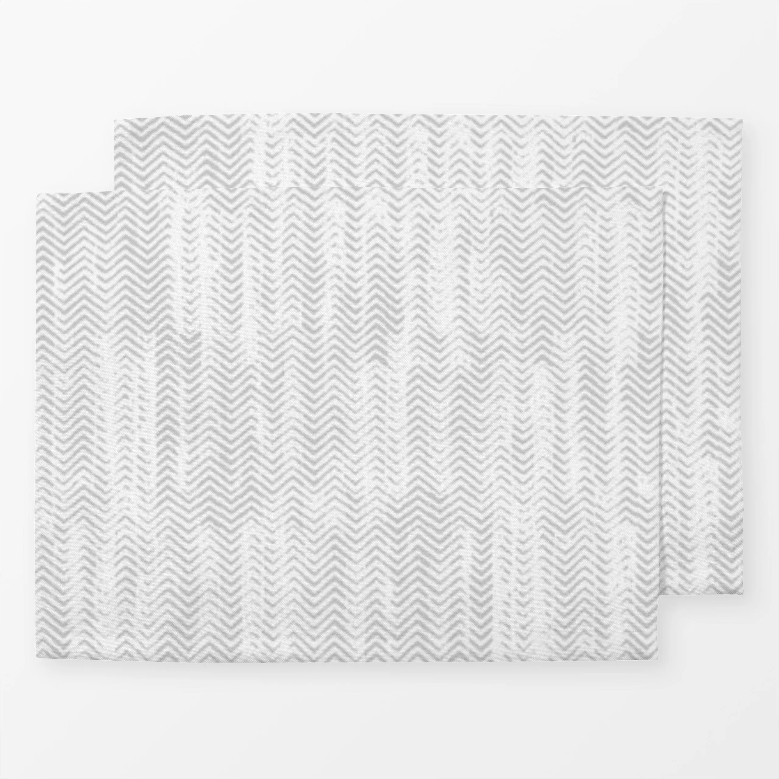 Tischset Zick Zack 2 Grau, gemustert, von Primus Pattern