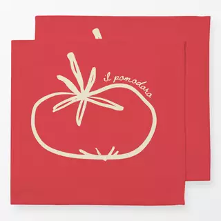 Servietten Tomate Red