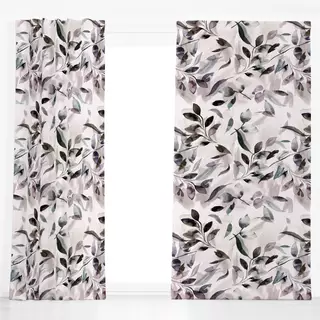 Dekovorhang Watery Leaves Organic Rustic