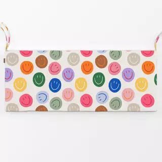 Bankauflage Smile Allover bunt