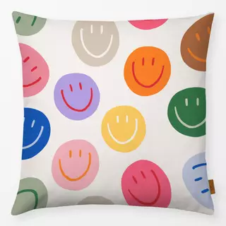 Kissen Smile Allover bunt