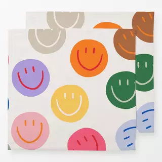 Servietten Smile Allover bunt