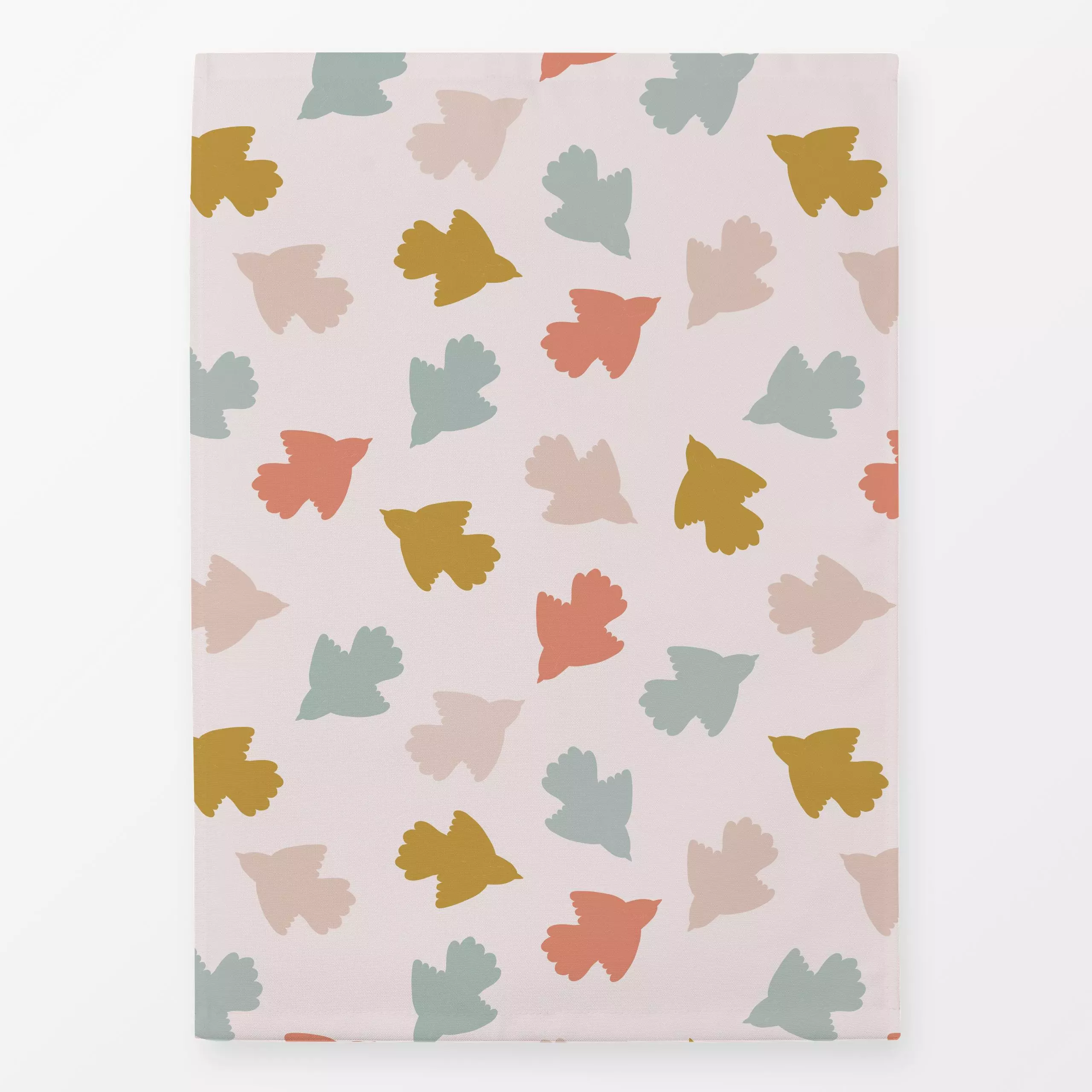 Geschirrtücher Bunte Vögel - Natur & Landschaft, Tiere - von „Menina Lisboa "; Muster, skandinavisch, Vogel, Kinderzimmer, b...