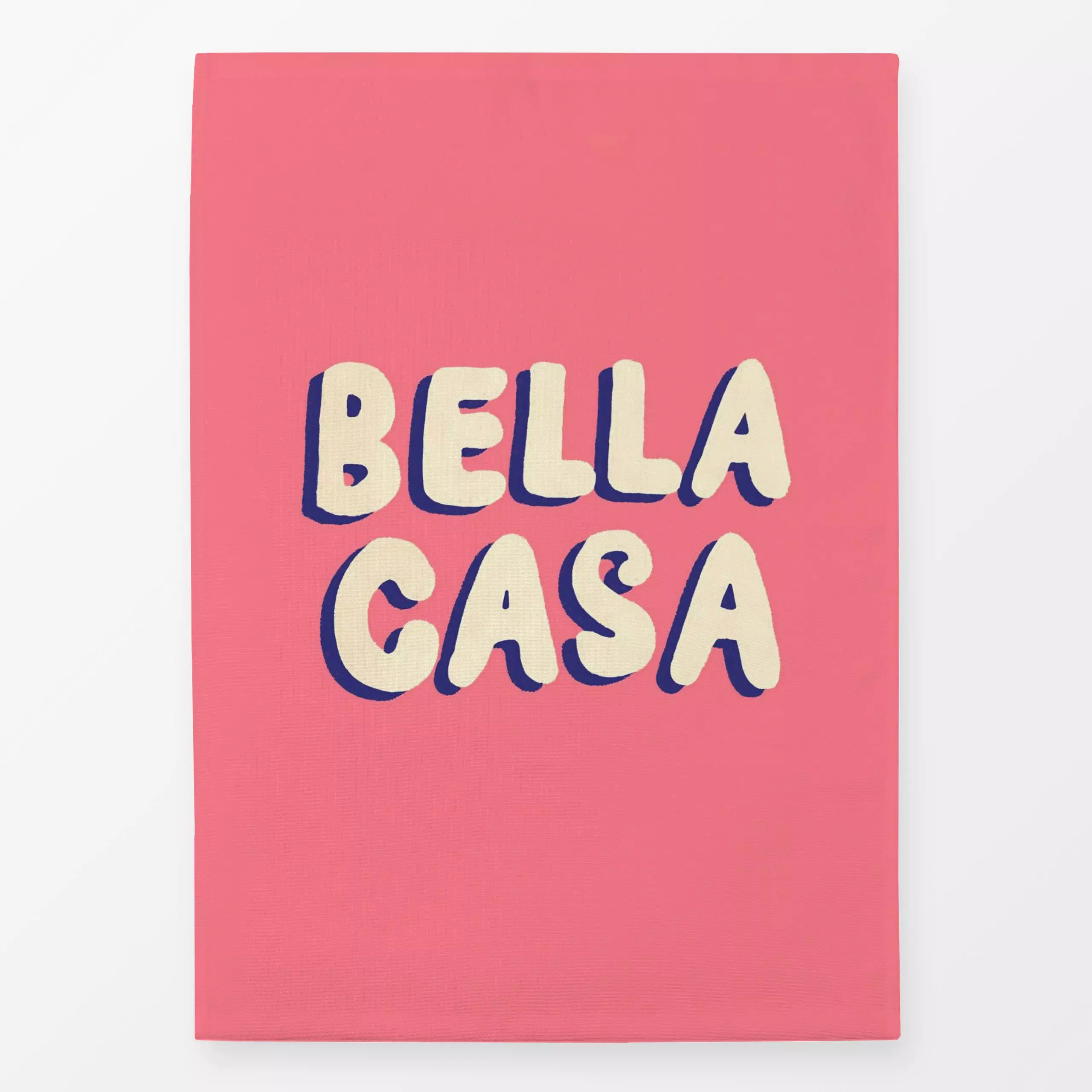 Geschirrtücher Bella Casa pink - Sprüche & Schriftzüge - von „Studio Dolci"; rosa, Home, homedecor, Typographie, zuhause, ca...