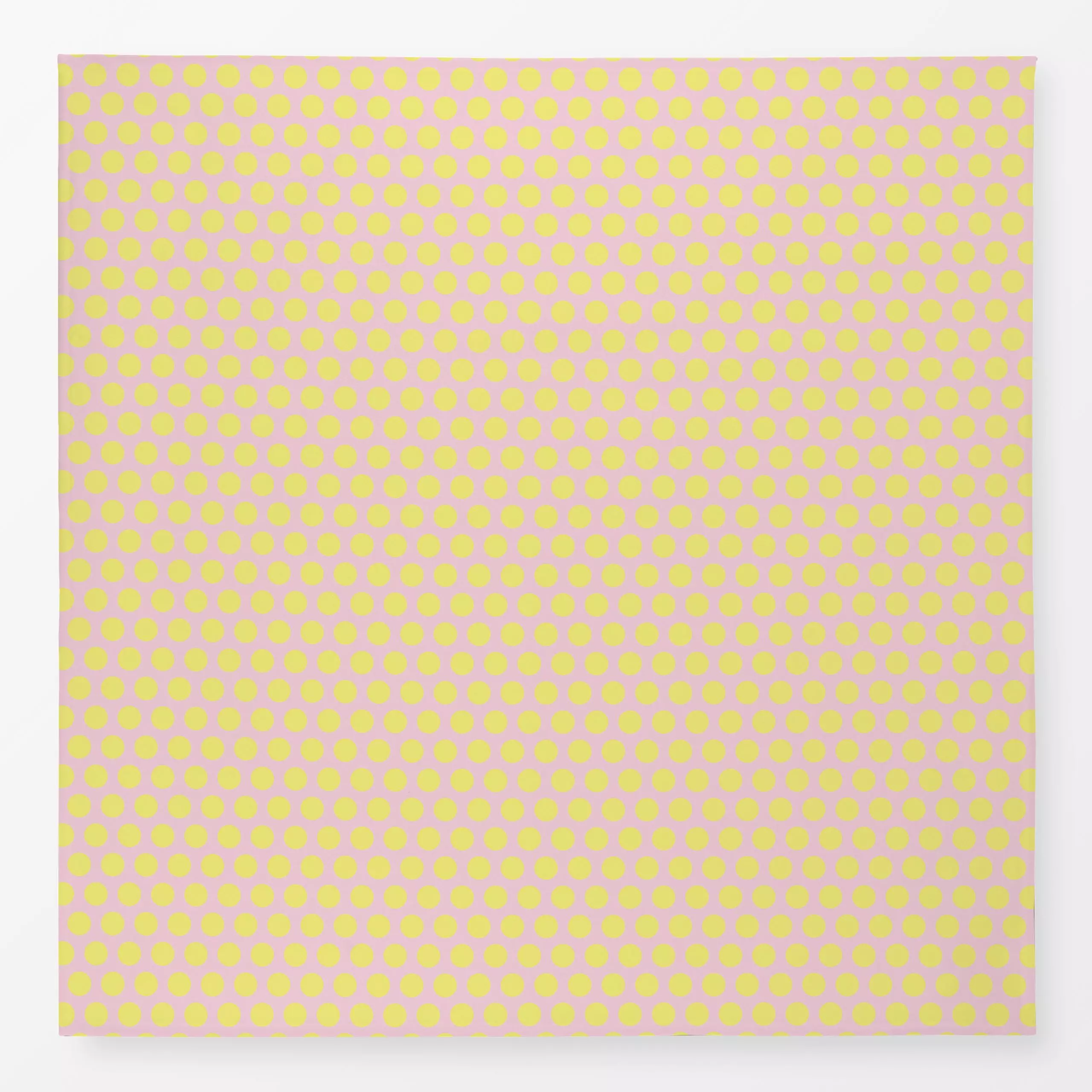 Tischdecke Polkadots | zitronengelb-rosa - Symbole & Muster - von „moDeern Design Studio"; Punkte, Dots, gepunktet, Polkadot...