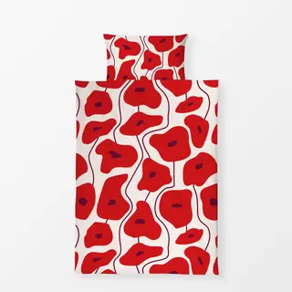 Bettwäsche Poppy Pattern Red