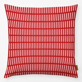 Kissen Beerenrot Soft Stripes