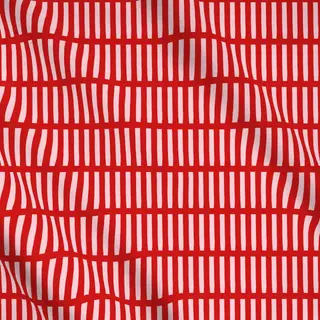 Meterware Beerenrot Soft Stripes