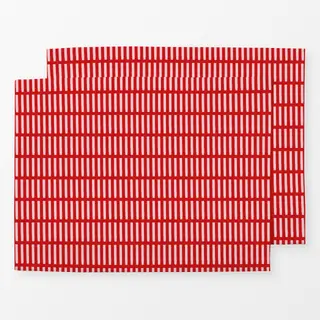 Tischset Beerenrot Soft Stripes