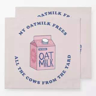 Servietten My Oatmilk Frees All The Cows