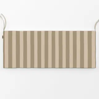 Bankauflage Streifen beige