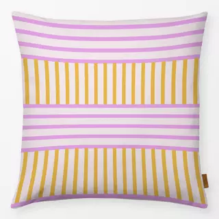 Kissen pink yellow stripes