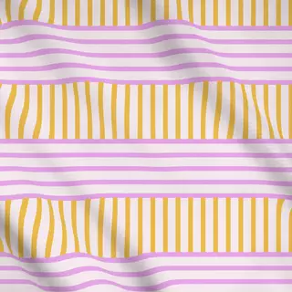 Meterware pink yellow stripes