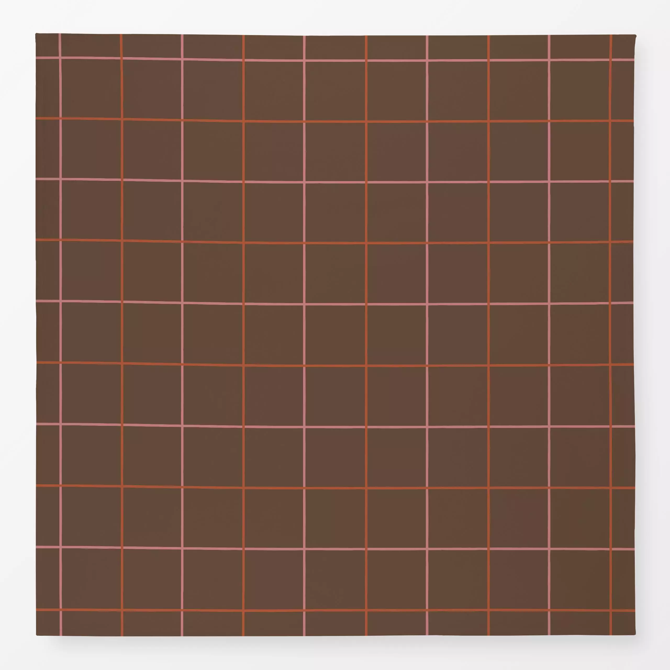 Tischdecke Großes Karo Braun Rosa - Symbole & Muster - von „Studio Kesse"; Karo, Herbst, Scandi, landhaus, klassisch, Herbst...