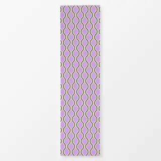 Tischläufer Wellen Fliesen lila