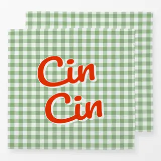 Servietten Cin Cin grün