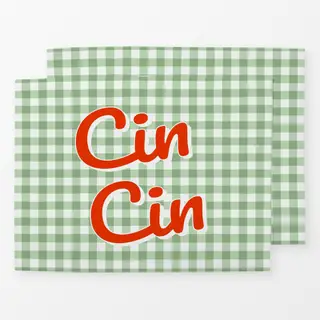 Tischset Cin Cin grün