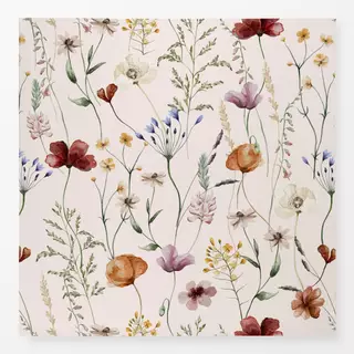 Tischdecke Blumen Wiese Blush