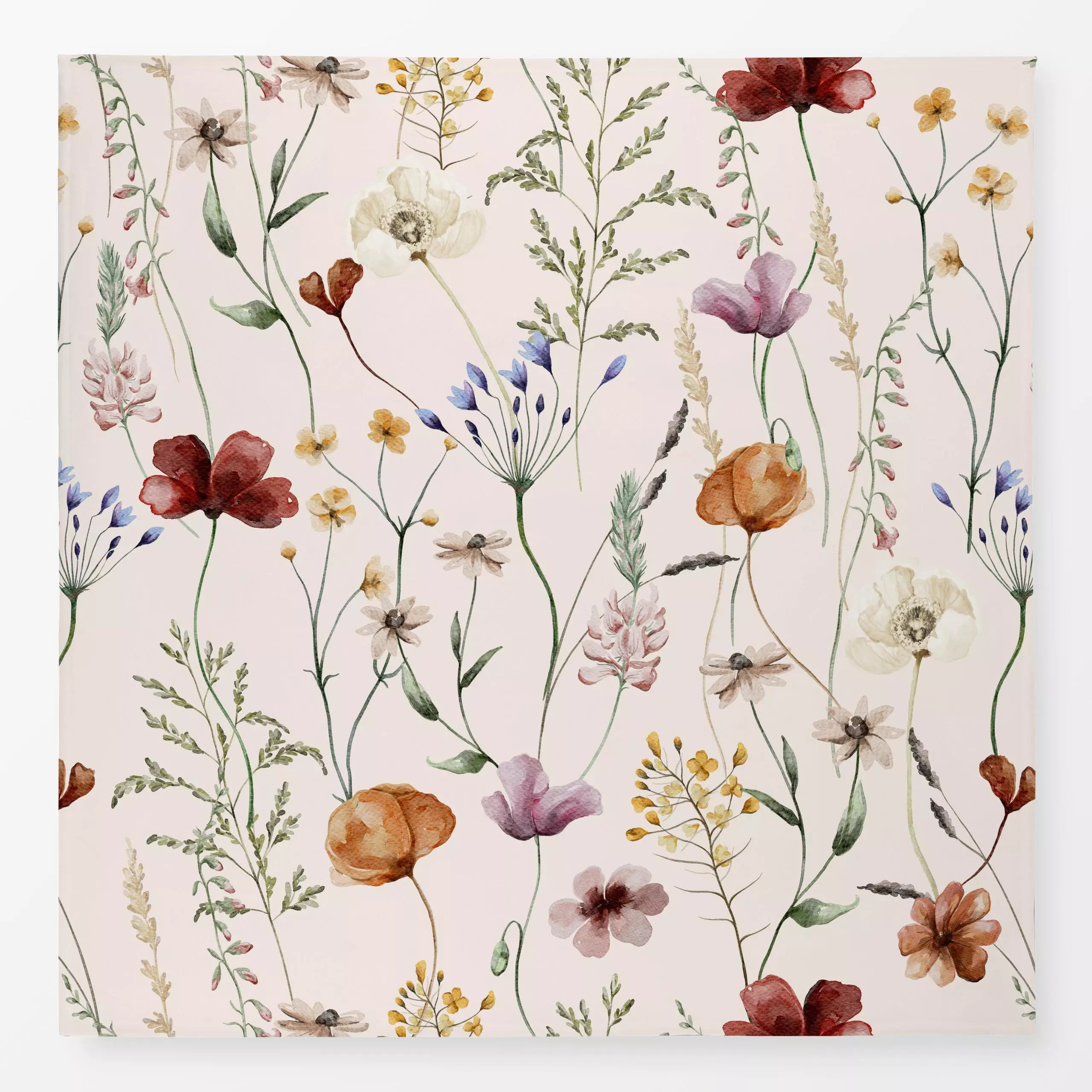 Tischdecke Blumen Wiese Blush, Blumen, Sommer, von Uta Naumann