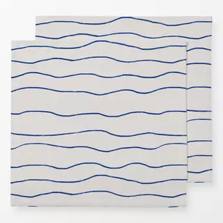 Servietten Wasser Blau