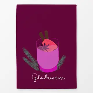 Geschirrtücher Glühwein Berry Pink