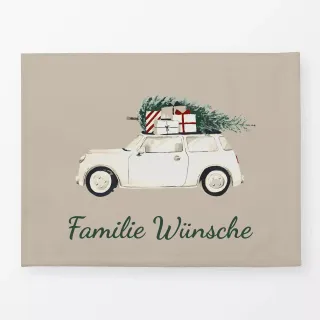 Tischset Weihnachtsauto