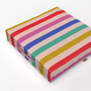 Bodenkissen Regenbogen Streifen