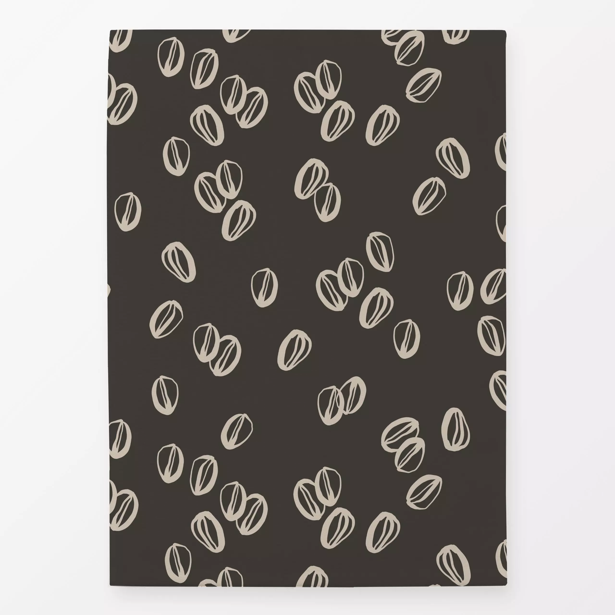 Geschirrtücher Coffee Bean Black - Küche, Essen & Trinken - von „Kruth Design"; Kaffee, outdoor, Cafe, Cappuccino, kruthdesi...