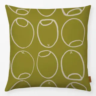 Kissen Green Olives Outline