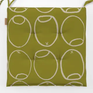 Sitzkissen Green Olives Outline