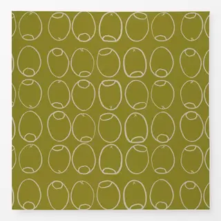 Tischdecke Green Olives Outline