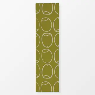 Tischläufer Green Olives Outline