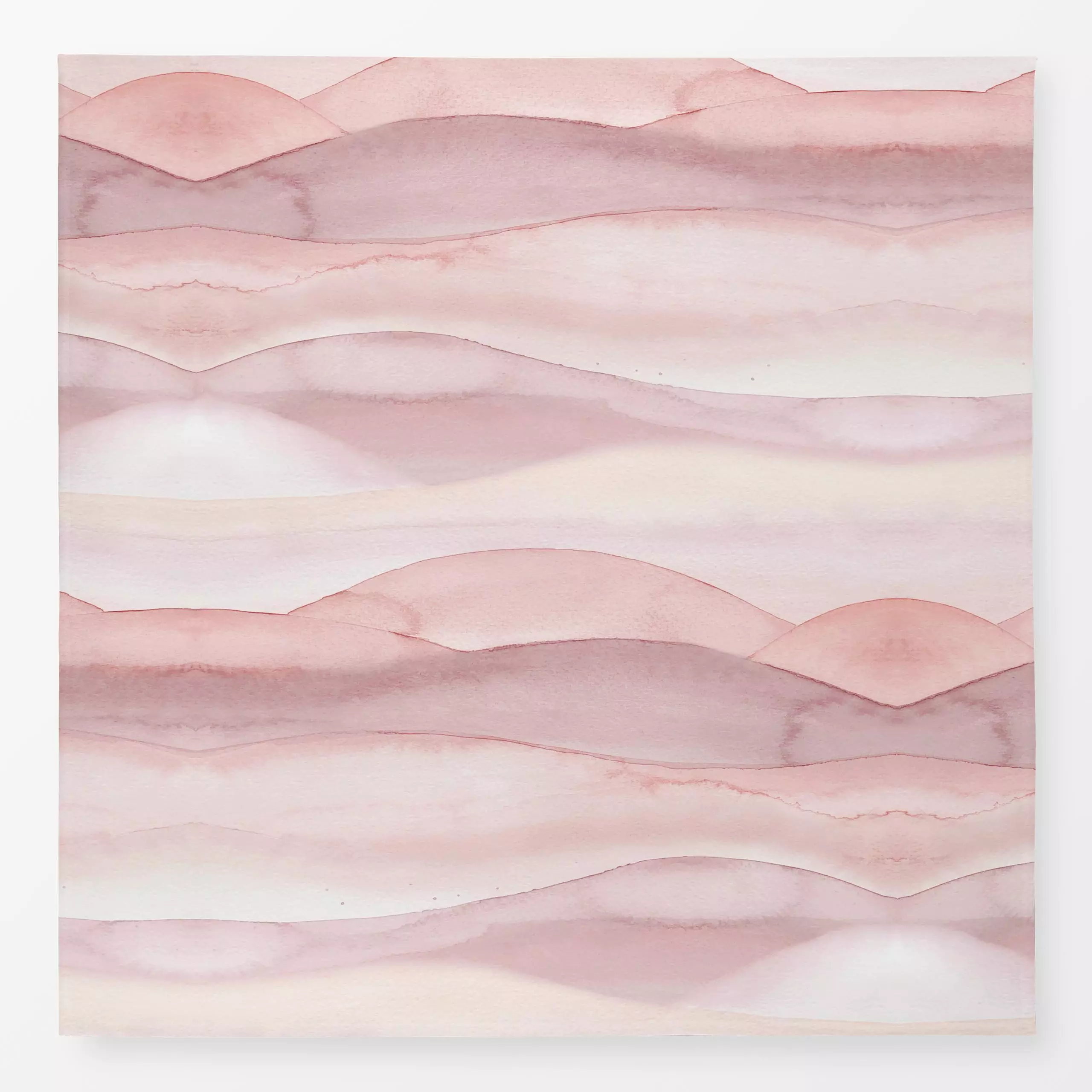 Tischdecke Abstract Sunrise Terracotta - Natur & Landschaft, Symbole & Muster - von „Bloomery Decor"; boho, Aquarell, abstra...