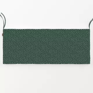 Bankauflage Schneeflocken Punkte grün