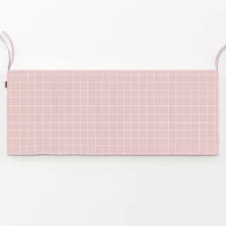 Bankauflage Thin Checks Rosé