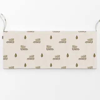 Bankauflage Christmas Cars beige