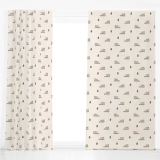 Dekovorhang Christmas Cars beige