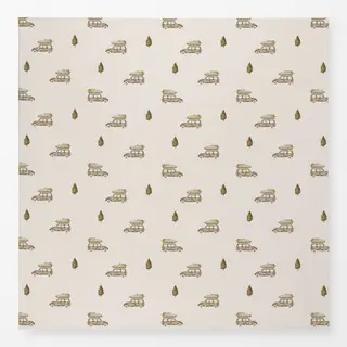 Tischdecke Christmas Cars beige