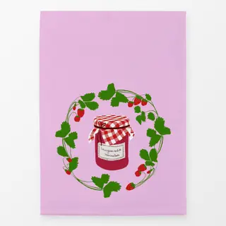 Geschirrtücher Erdbeermarmelade Pink