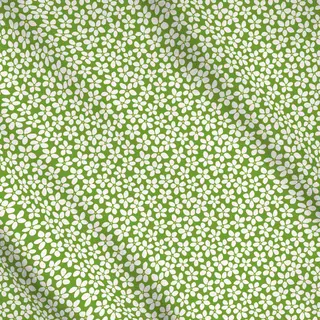 Meterware Bloom Blumen Beige Grün