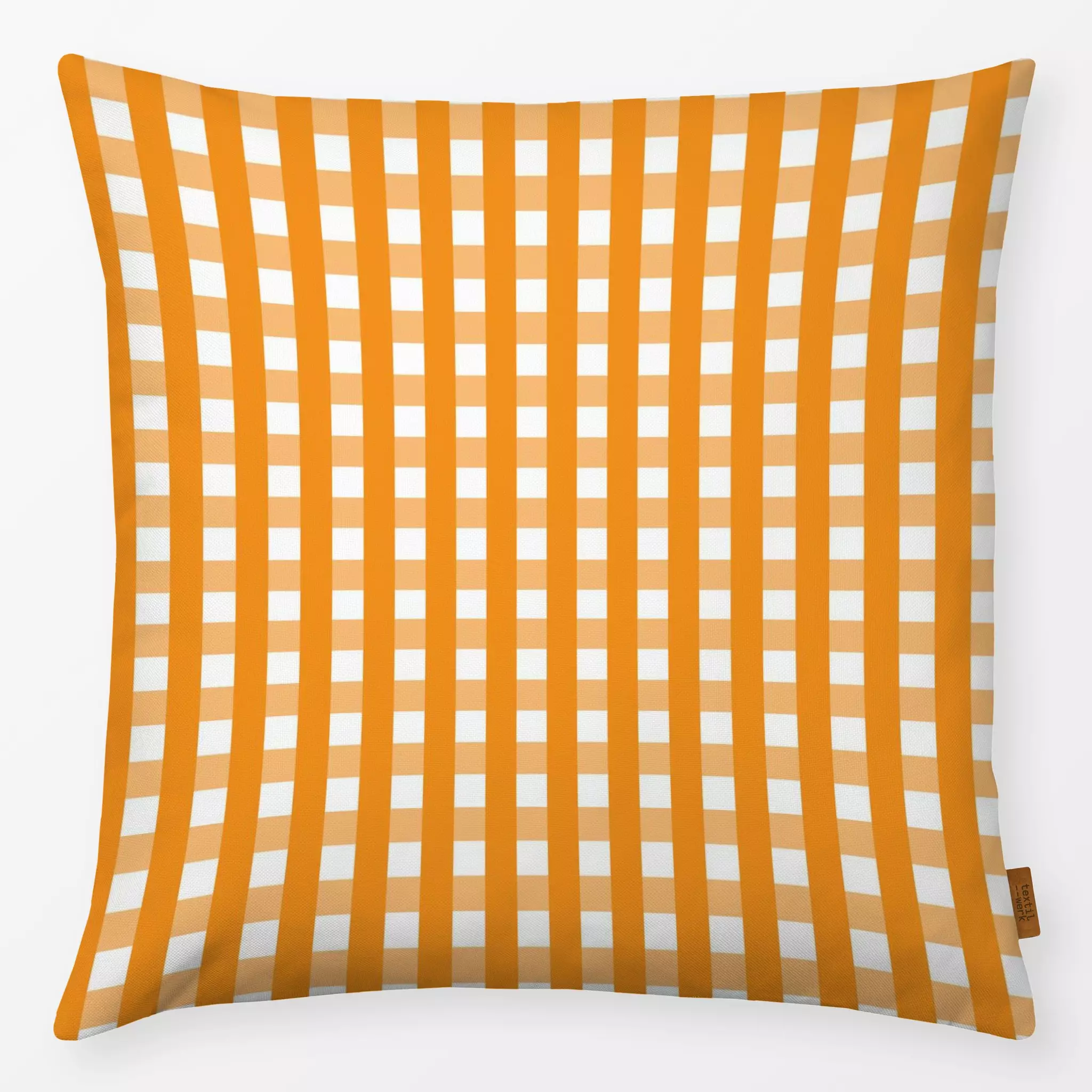 Kissen Kissen Karo Kariert Gingham orange