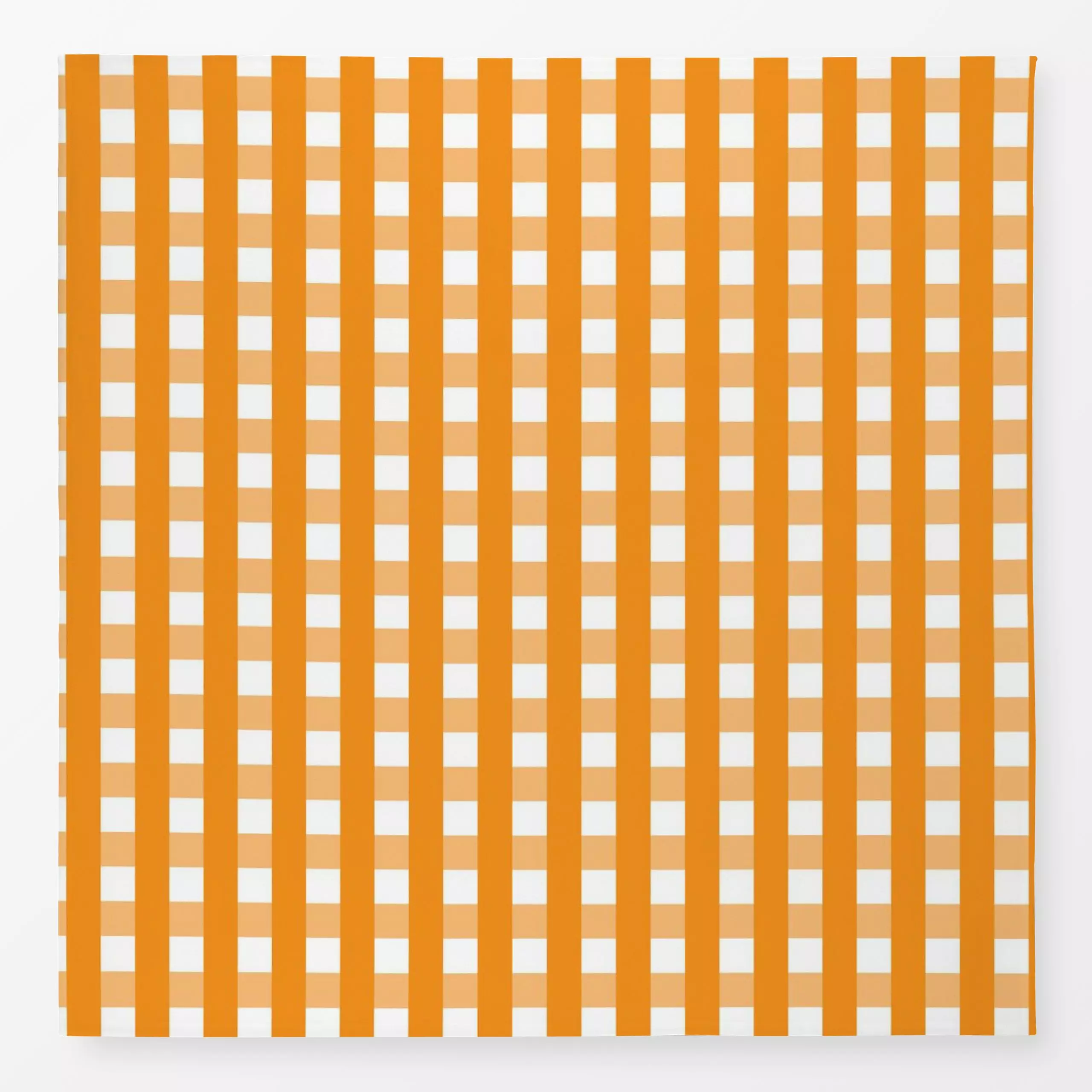 Tischdecke Karo Kariert Gingham orange - Herbst, Symbole & Muster - von „brushmeetspaper"; Muster, Orange, Karo, Herbst, Her...
