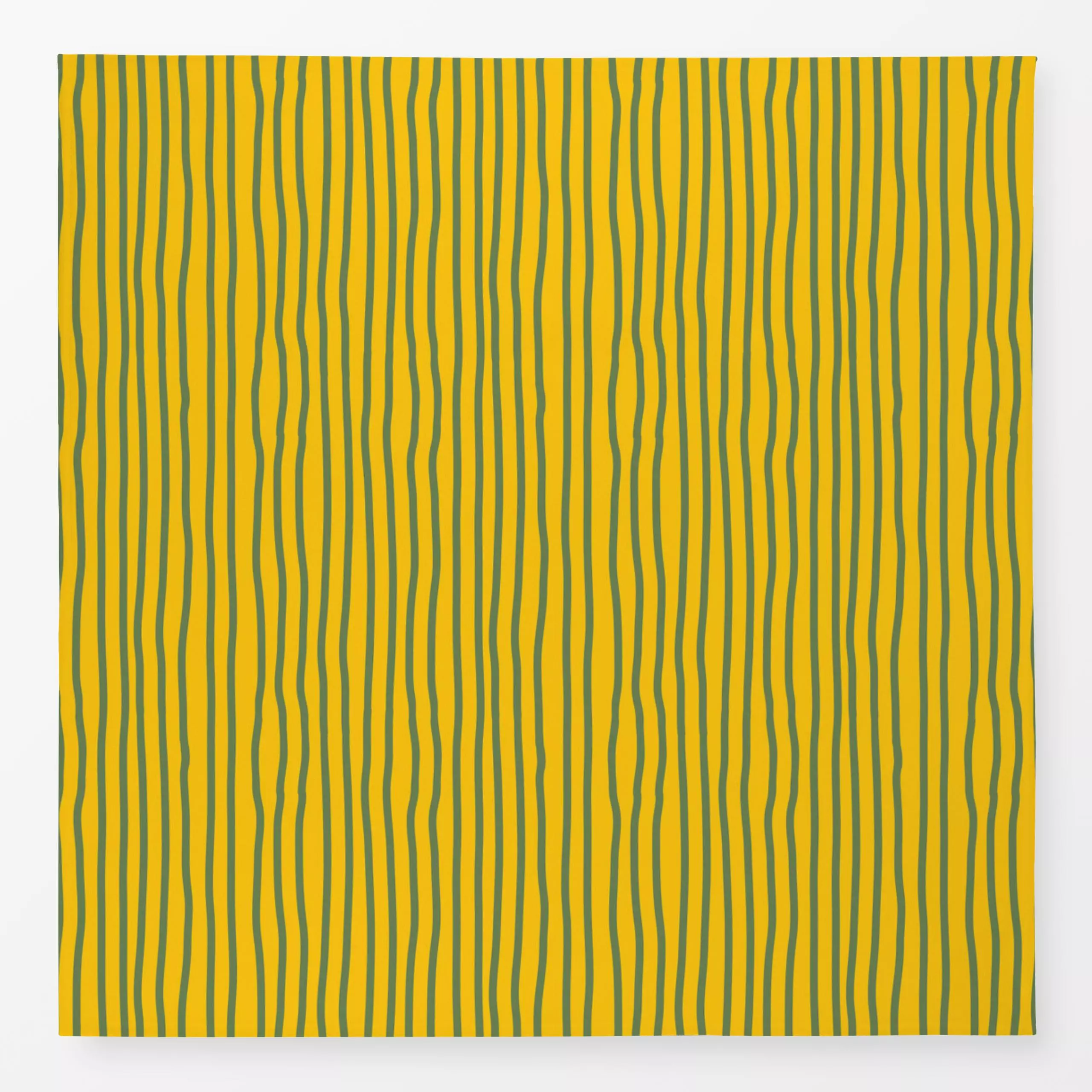 Tischdecke Aloha Stripes Vertical yellow - Sommer, Symbole & Muster - von „Andrea Haase"; Linien, Streifen, gelb, blue, gest...