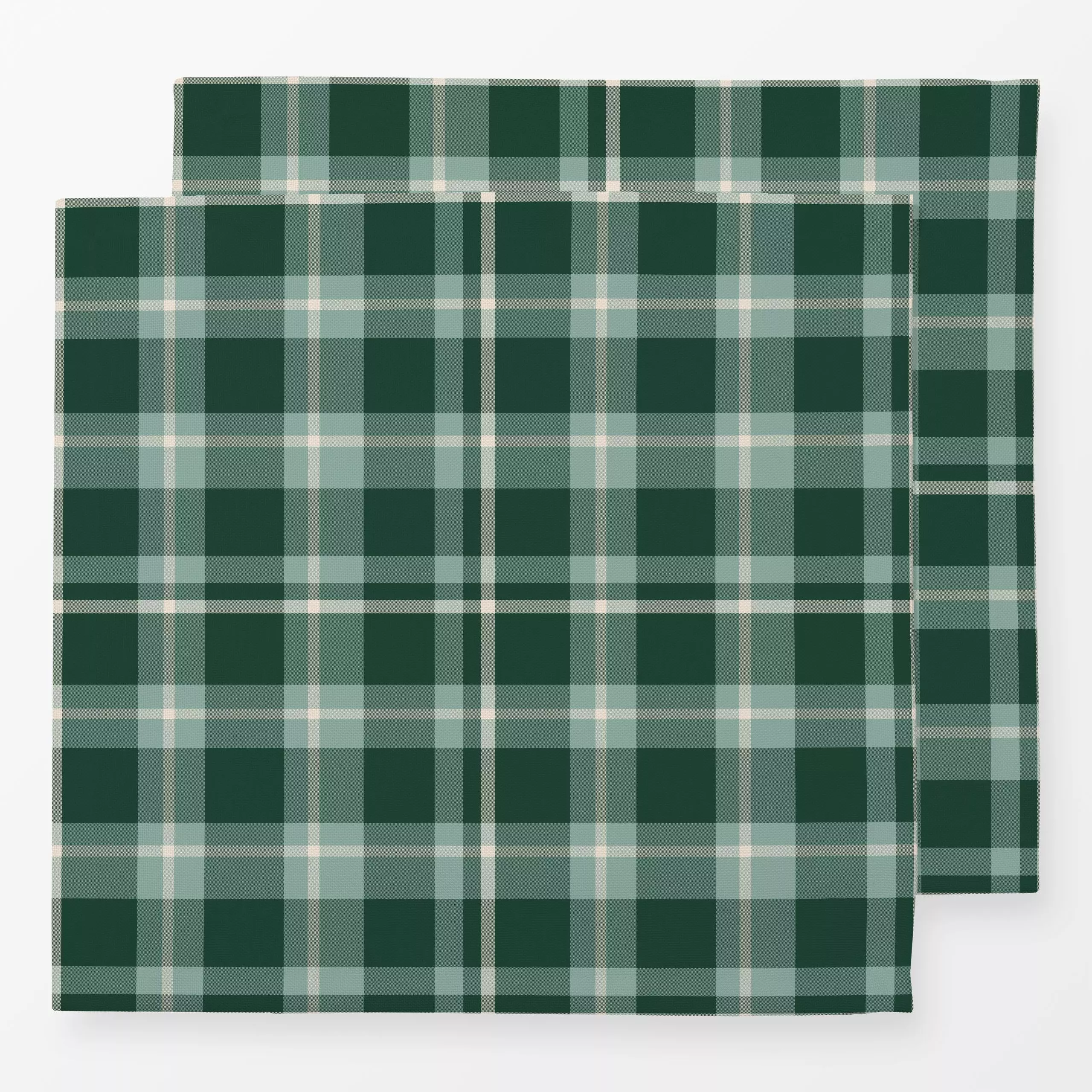 Servietten Plaid Waldgrün - Herbst, Symbole & Muster - von „Mareen Heinz"