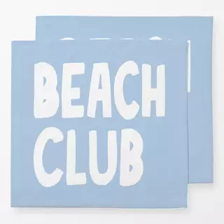 Servietten Beach Club big hellblau