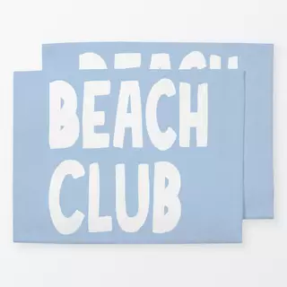 Tischset Beach Club big hellblau