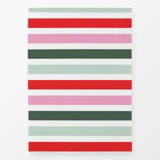 Geschirrtücher X-Mas Streifen Grün & Pink