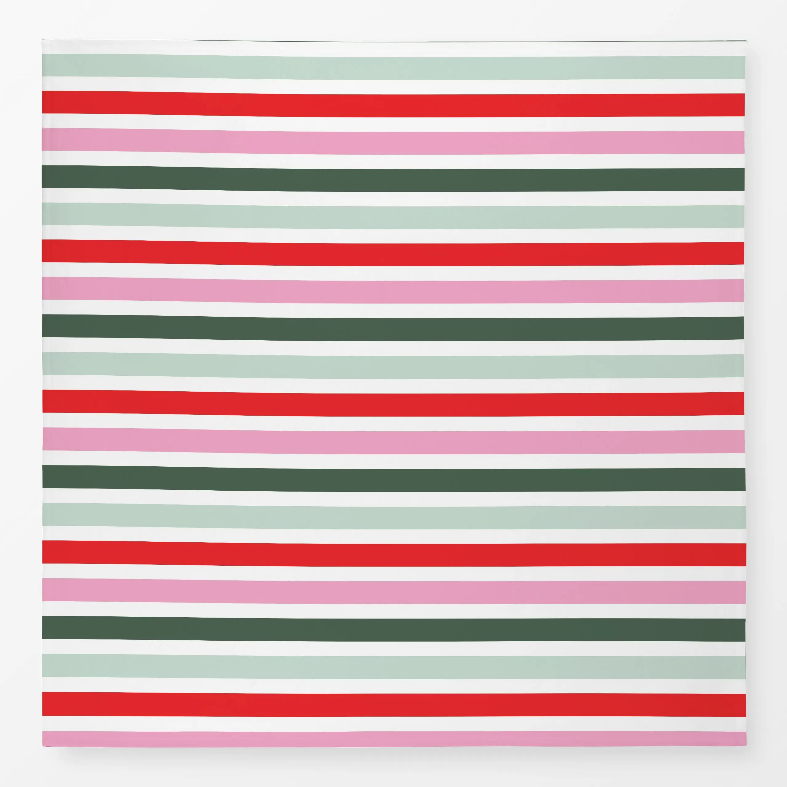 Tischdecke X-Mas Streifen Grün & Pink - Weihnachten - von „Sara Maria"; Streifen, Weihnachten, Nordisch, advent, scandinavis...