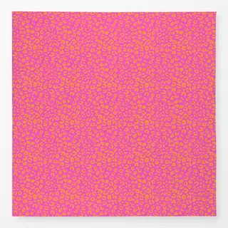Tischdecke Leomuster orange pink