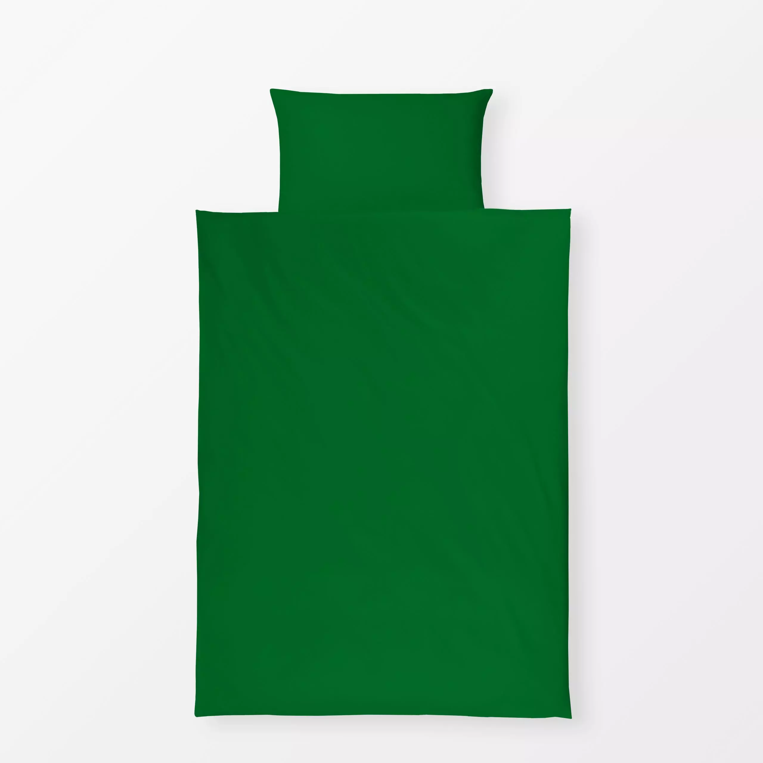 Bettwäsche colors Grasgrün - Symbole & Muster - von „textilwerk colors"; bunt, schlicht, Farben, gruen, uni, einfarbig, text...